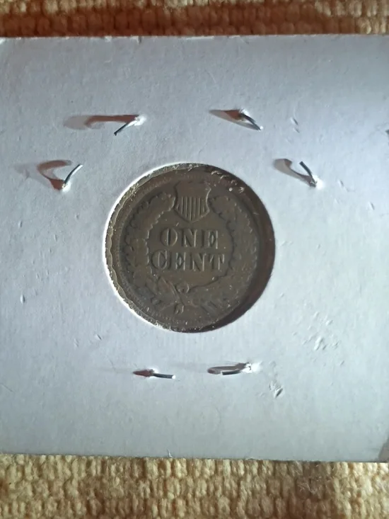 1901 Indian Head Memorial Shield Penny - Picture 2 of 4